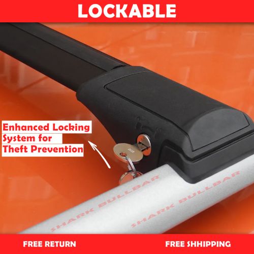 Subaru XV (GT) 2018-onwards Cross Bars Roof Rack Black Pair Raised Rails, US $128.00, image 2