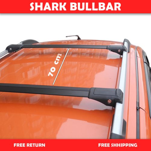 Subaru XV (GT) 2018-onwards Cross Bars Roof Rack Black Pair Raised Rails, US $128.00, image 5