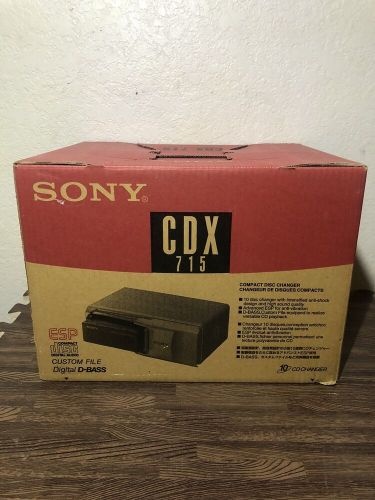 NEW RARE Sony CDX-715 Hi-End Compact 10 Disc CD Changer Player Vintage Audio, US $350.00, image 5