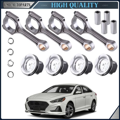 4PCS CONNECTING ROD PISTON KIT FOR 2011-2019 HYUNDAI SONATA SORENTO OPTIMA 2.4L, US $125.24, image 14