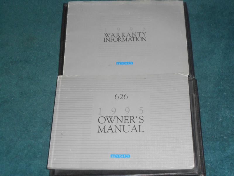 1995 mazda 626 owner's manual set / original guide book set
