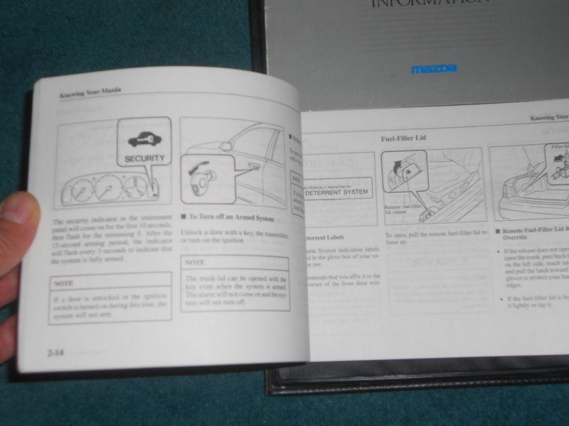 1995 MAZDA 626 OWNER'S MANUAL SET / ORIGINAL GUIDE BOOK SET, US $27.50, image 2
