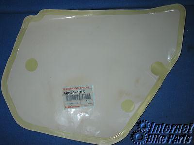 Kawasaki kx125 kx250 left side number plate background 56049-1315 ek