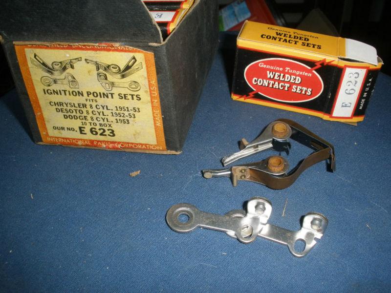 Vintage ignit points sets chrysler 8cly 51-53 desoto 8 52-53 dodge 8-53 