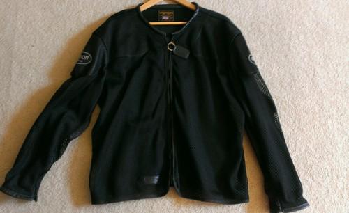 Vanson leathers vx3 vent max 3 cordura mesh motorcycle jacket sz large all black