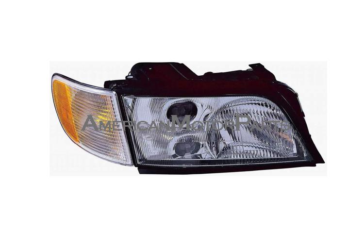 Passenger side replacement headlight w/ corner light 95-98 96 97 audi a6 s6