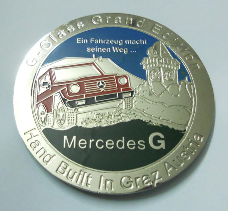 Car badge - mercedes g-class grand edition grill badge emblem logos metal car 