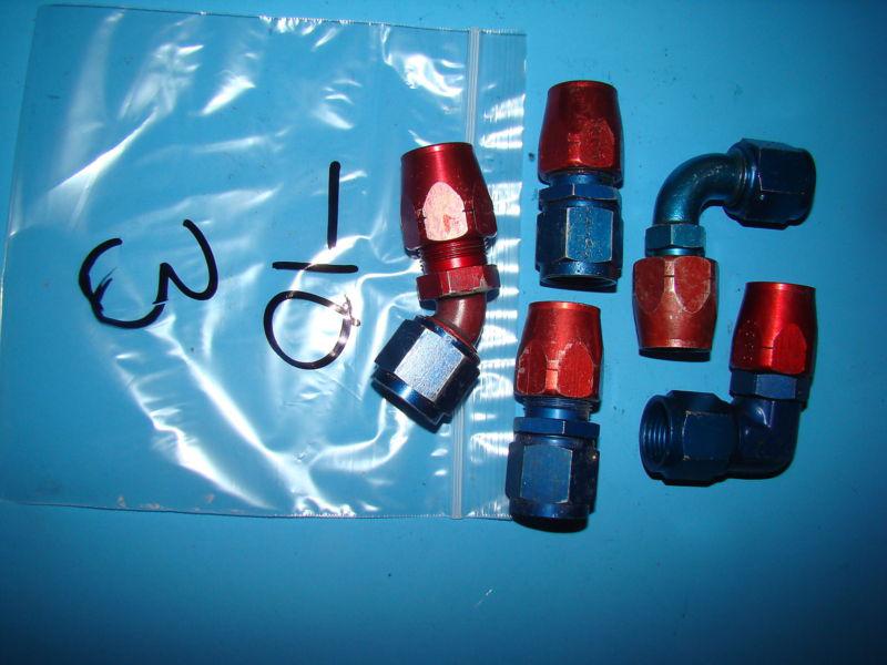 An-10 aeroquip style lw fittings lot-3