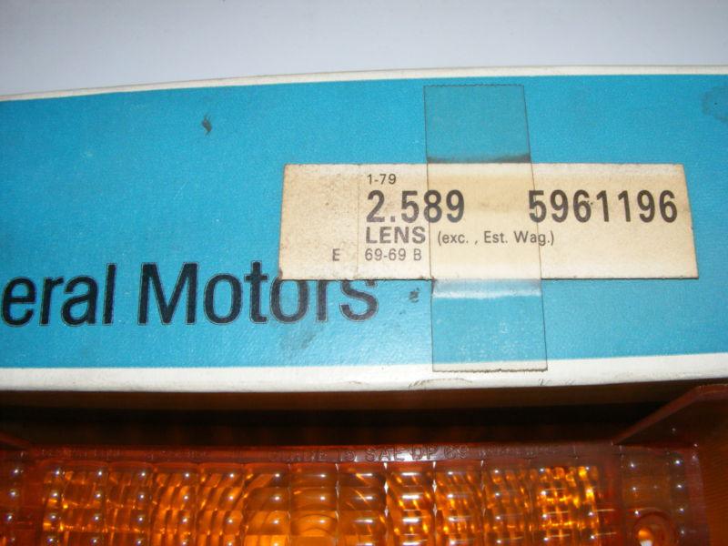 1969 CHEVROLET PASSENGER PARK LAMP LENS NOS 5961196, US $19.99, image 3