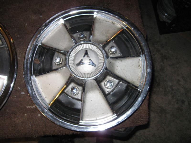 Mopar Mag Style Hubcaps Dart Charger 340 GT,RT Hemi ,1966-68 SET OF 2 15's, US $60.00, image 3