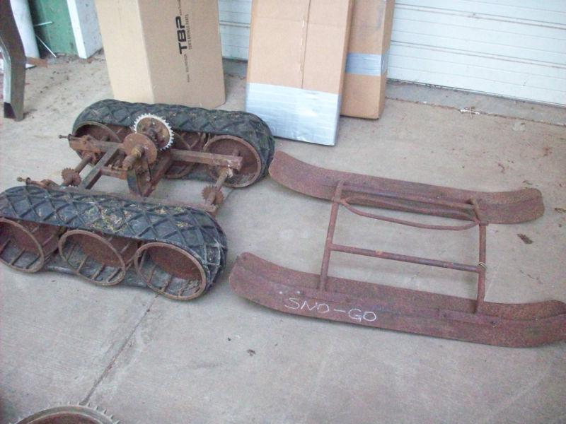 Sell 1960's Cycle Sno Go Motorcycle Snowmobile Conversion snow mobile