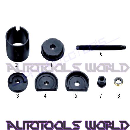 Mini cooper (r50,52,53,55) front axle control arm rubber mountremover/installer 