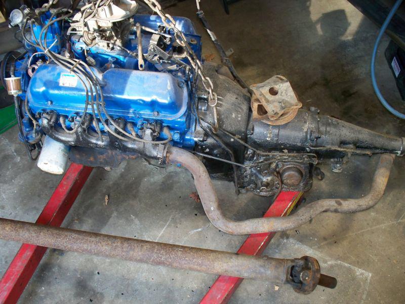 Ford falcon ranchero mustang 221 260 v8 engine complete w/ transmission