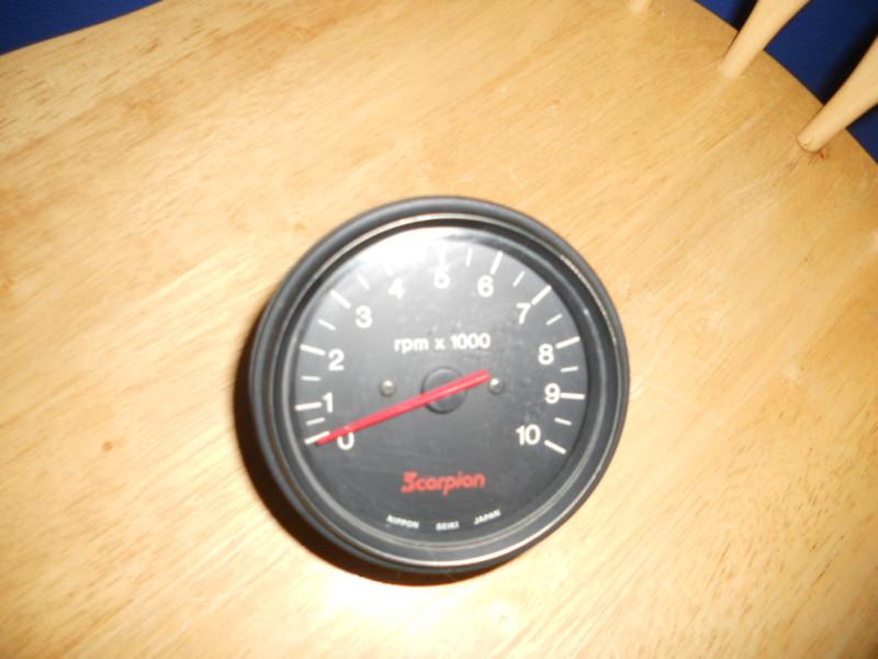 Vintage snowmobile scorpion 1981 sidewinder tachometer