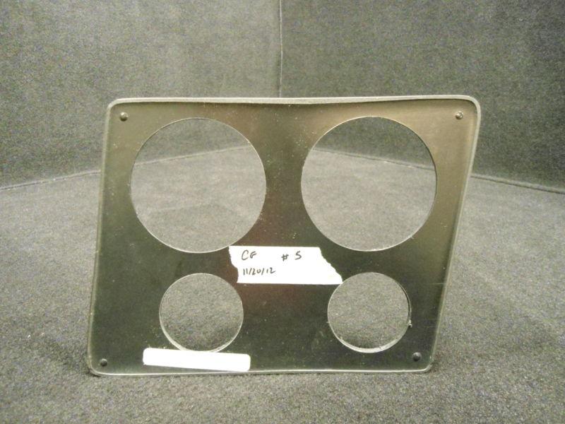 BOAT DASH PANEL BROWN WOOD FOUR GAUGE 9.75