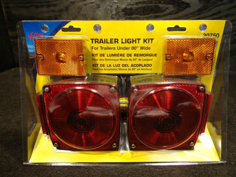 Valley submersible boat trailer light kit#30750 l over 80" wide with hardware