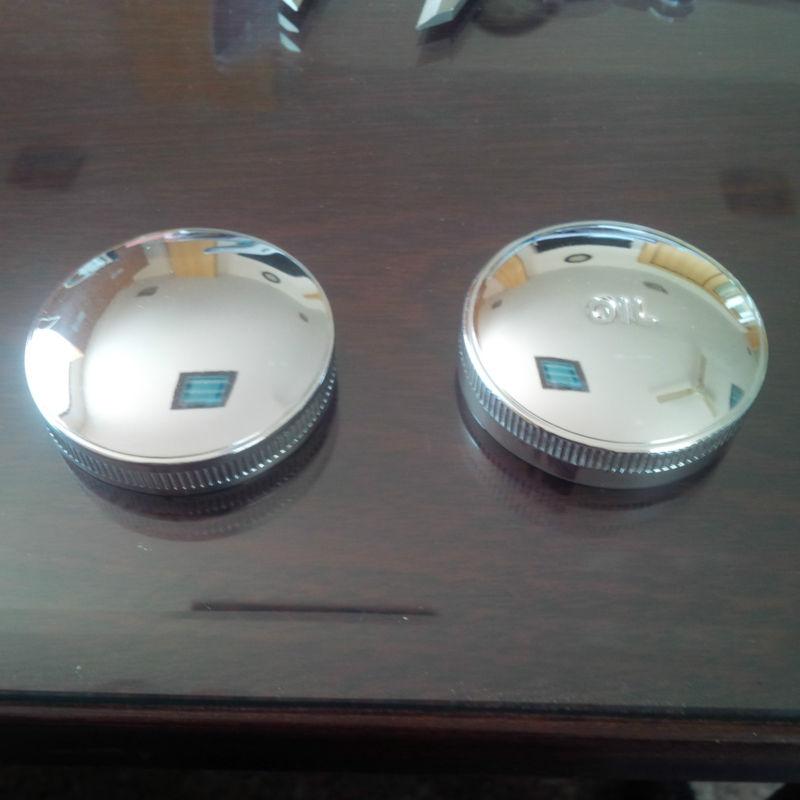 Sell HARLEY 45" WL WLA WLC Chrome Oil & Gas Cap Set in DELHI, DELHI, IN