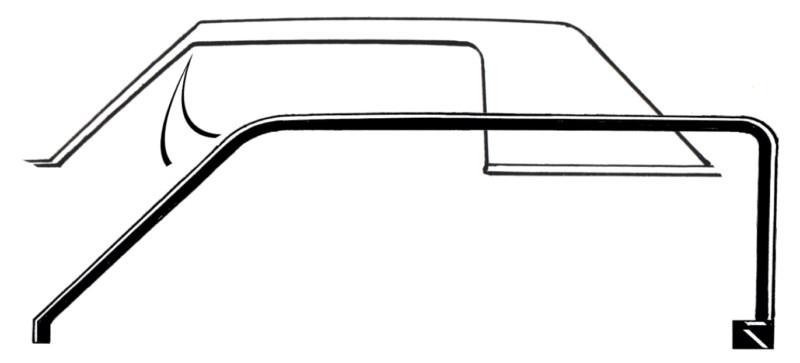 1966 ford thunderbird for landau hardtop roof rail weatherstrip seals
