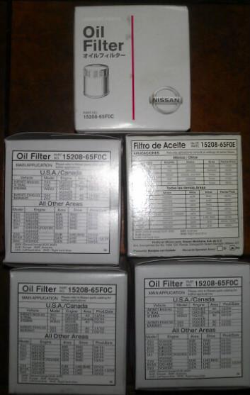 Genuine Nissan Oil Filter 15208-65foc Qty. 5, US $31.50, image 3