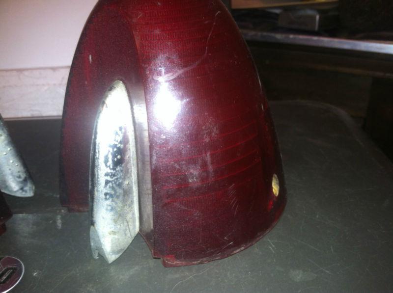 1955 Olds 98 USED Tail Light Lenses with Medallions (2) and one without, US $2.95, image 5