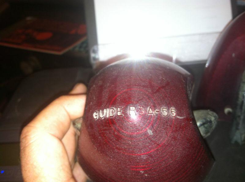 1955 Olds 98 USED Tail Light Lenses with Medallions (2) and one without, US $2.95, image 6