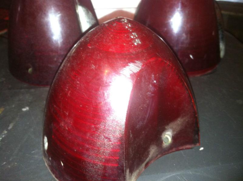 1955 Olds 98 USED Tail Light Lenses with Medallions (2) and one without, US $2.95, image 11