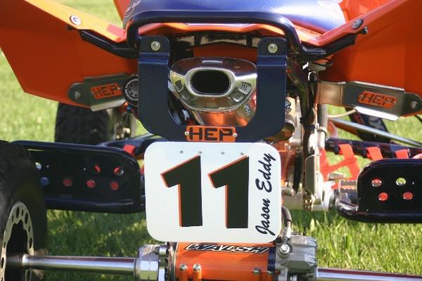 "hep" suzuki lt r 450 r rear number plate kit