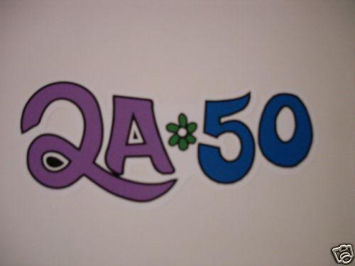 Two honda qa50 mini bike rear fender decals  two colors