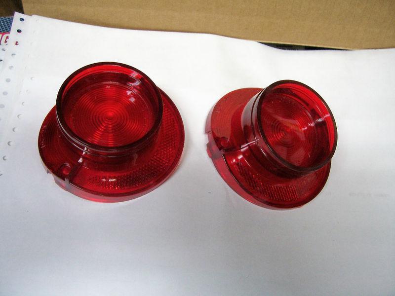 Two 1964 chevrolet biscayne new stop / tail light lens
