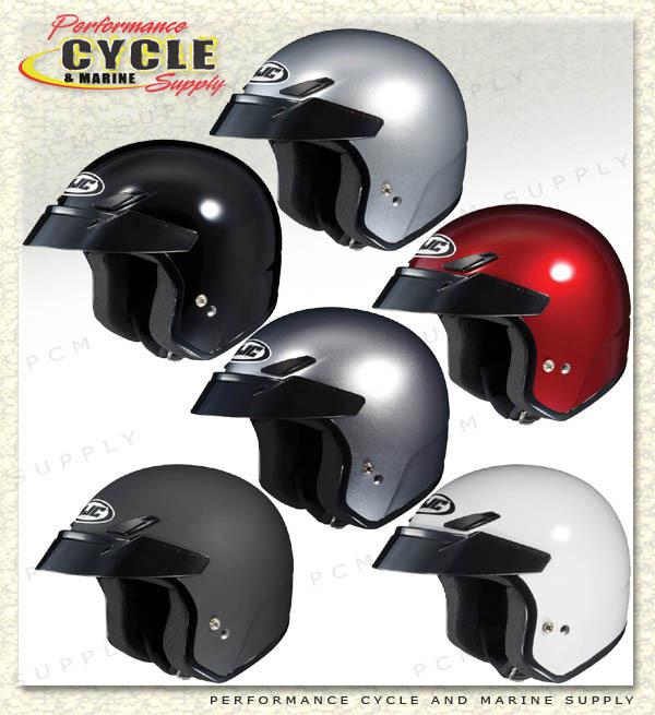 Hjc cs-5n open face motorcycle helmet black sm