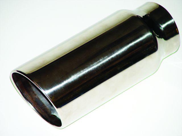 Mac ford, chevy, dodge, diesel 5" rolled angel cut, stainless steel tip 