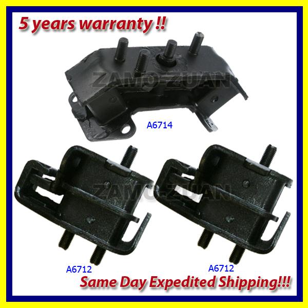 98-03 subaru impreza 2.0/2.2/2.5l motor & trans. mount set 3pcs for auto trans.