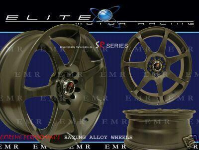 17" evoke gt wheels/rims  5 lug gun metal  5 x100/114.3