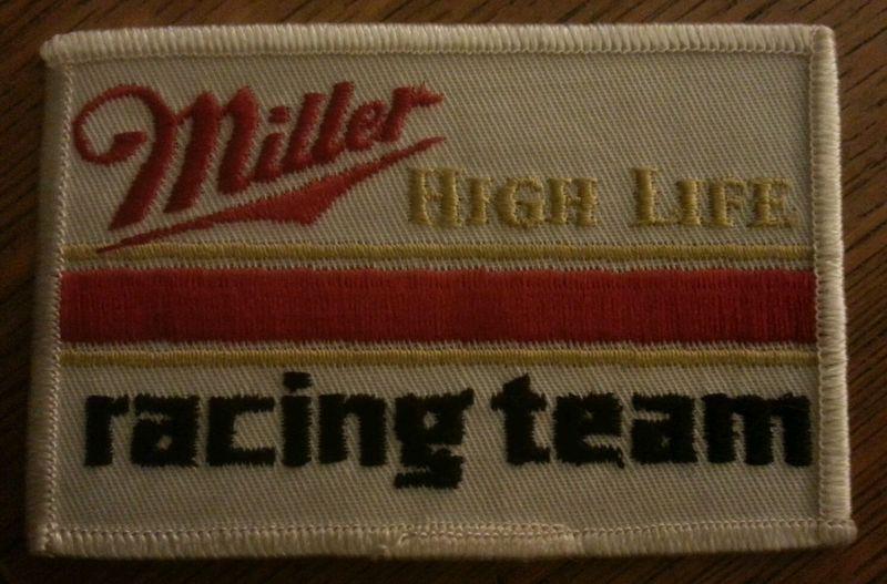 New miller high life racing team sew on jacket patch nhra nascar