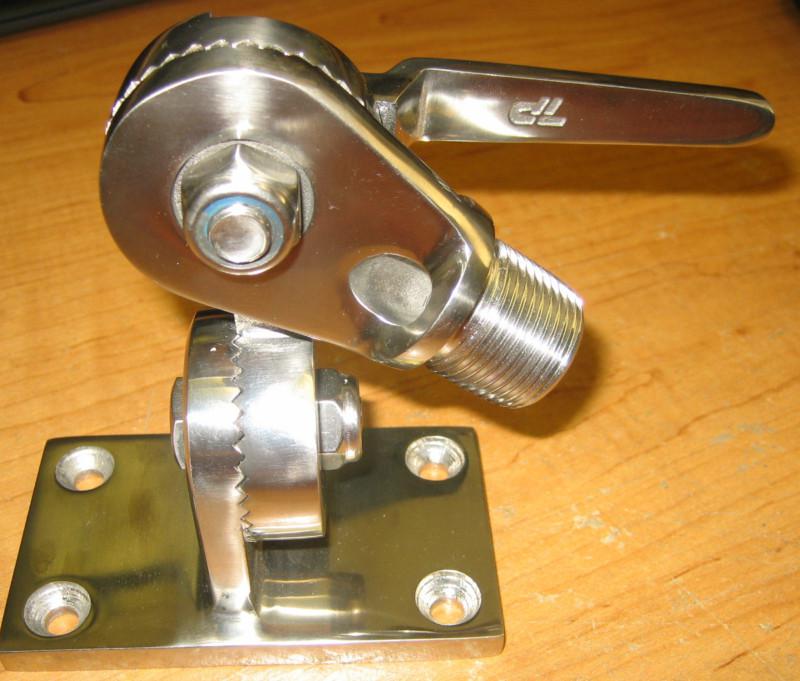 Sell D. Lilly Stainless Steel Radio VHF Antenna Ratchet Mount Heavy