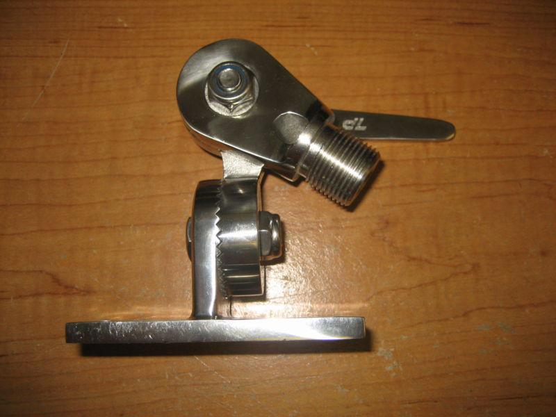 Sell D. Lilly Stainless Steel Radio VHF Antenna Ratchet Mount Heavy