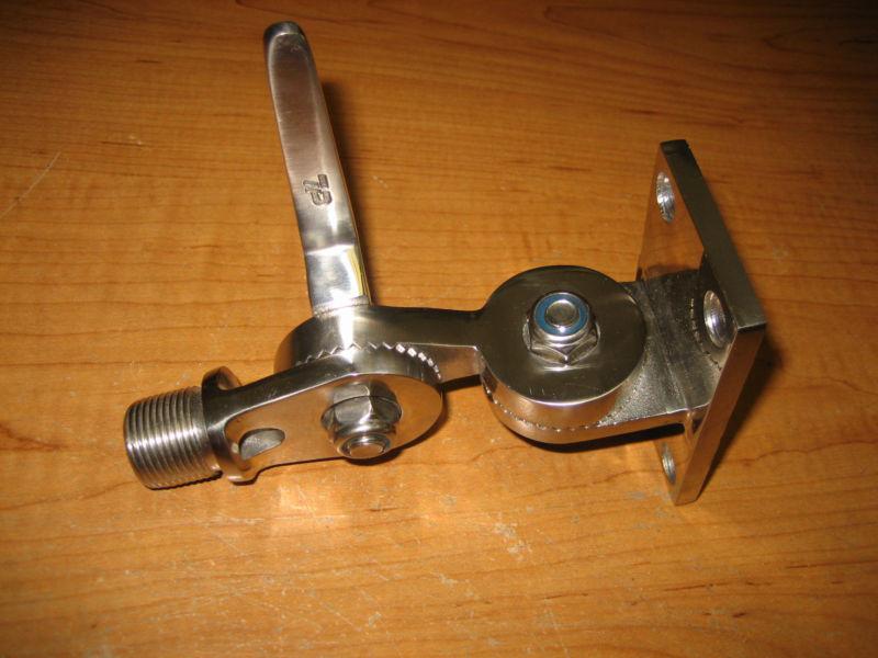 Sell D. Lilly Stainless Steel Radio VHF Antenna Ratchet Mount Heavy