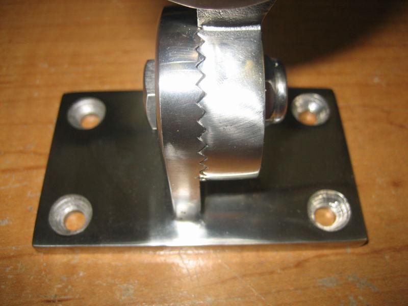 Sell D. Lilly Stainless Steel Radio VHF Antenna Ratchet Mount Heavy