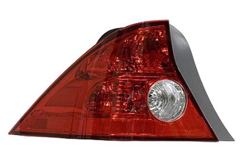 Replace ho2800155v - honda civic rear driver side outer tail light lens housing