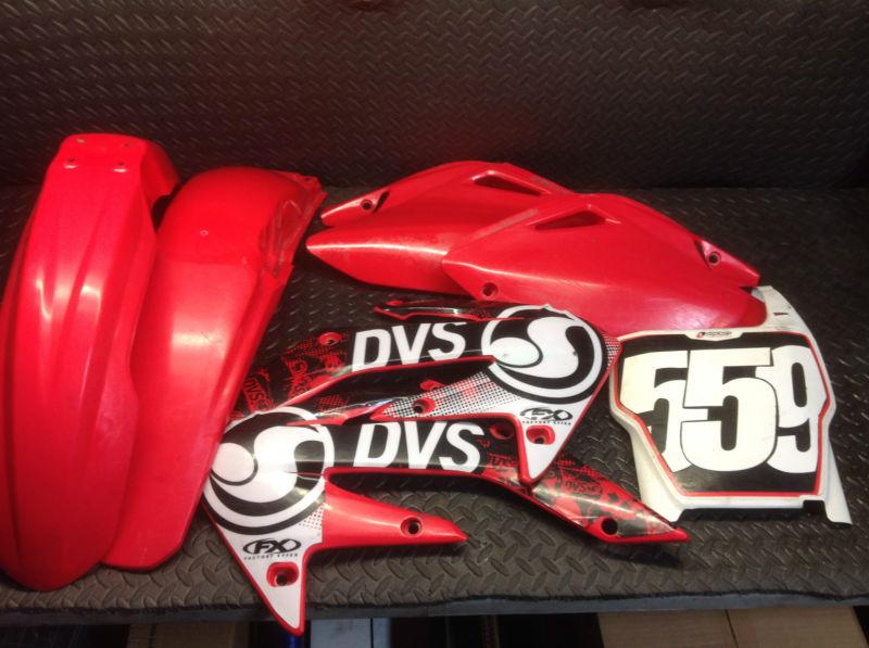 Crf250r complete fenders kit 2005 front rear side shrouds crf250 crf 250 a39