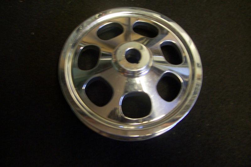 Billet specialties power steering pump pulley fm1030pc hot rod .265 chevy engine
