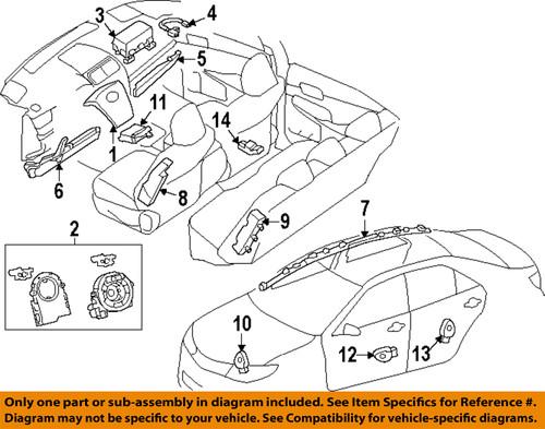 Toyota oem 7392006090 air bag-front seat air bag