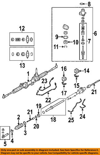 Subaru oem 34153fc011 steering gear-tube