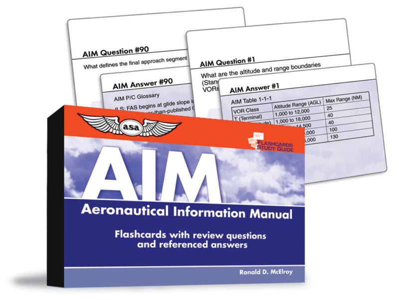 Brand new sealed  flashcards for aim aeronautical information manual asa cards