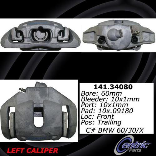 Centric 141.34080 front brake caliper-premium semi-loaded caliper-preferred