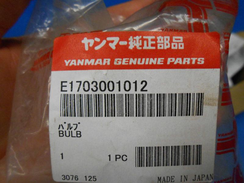 E1703001012 yanmar bulb