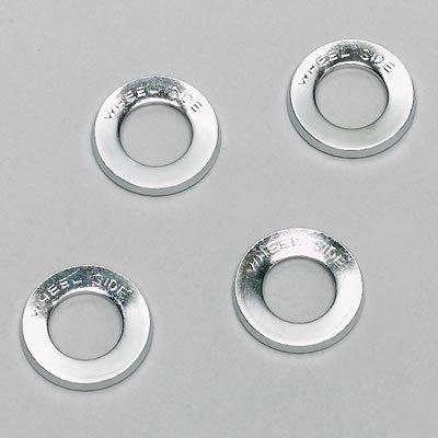 Cragar 27224-4 lug nut washers steel chrome centered round 1.250" o.d. set of 4