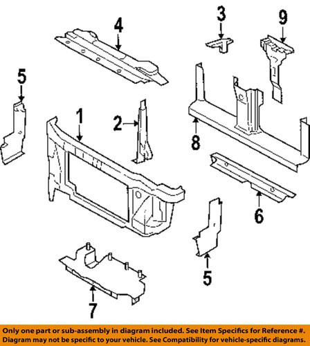 Ford oem 6l1z1000155fa frame-lower insulator