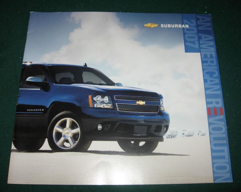 2007 chevy suburban dealer sales brochure; ls; lt; ltz; 32 pg