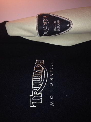 Triumph Motorcycle Letterman Jacket Leather, US $100.00, image 3